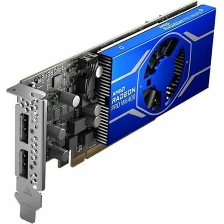 AMD Radeon Pro W6400, professionelle Grafikkarte mit 4GB GDDR6-VRAM, PCIe x4 und 2x Mini-DisplayPort 1.4 – Bild 1