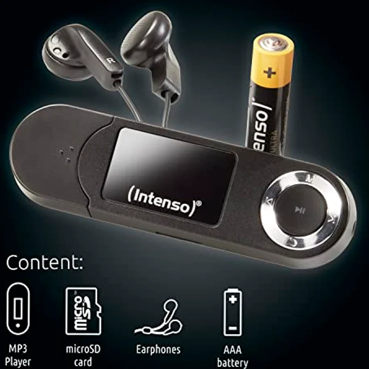Intenso MP3 Player Music Walker 16GB schwarz – Bild 3