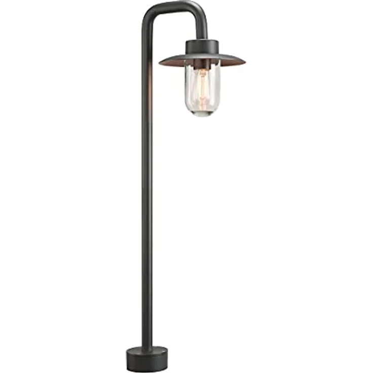 SLV LED Pollerleuchte MOLAT, Laterne | Standleuchte Außen-Beleuchtung im Industrie-Design | Outdoor Wege-Leuchte, Kandelaber, Sockellampe, Garten-Beleuchtung, Gartenleuchte | E27, max. 60W – Bild 1