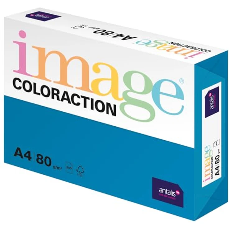 Image Coloraction - farbiges Kopierpapier Stockholm (Tiefblau) 80g-m² A4 - Paket zu 500 Blatt – Bild 2