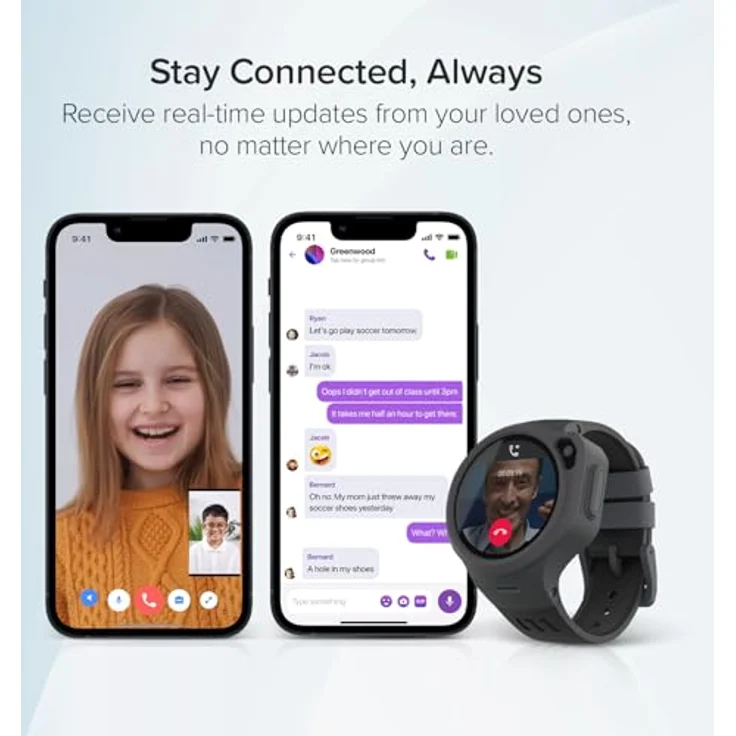 myFirst Fone R1c, Smartwatch für Kinder mit 4G LTE, GPS, 2 MP Kamera und wasserdichtem Design, grau – Bild 6
