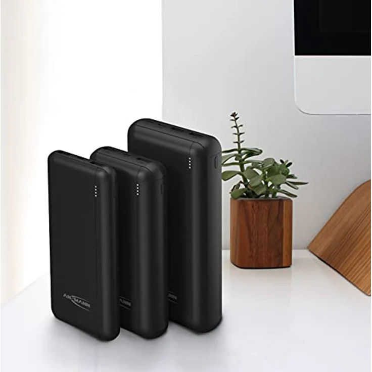 ANSMANN Powerbank 20000mAh – 2-Port Power Bank mit LED Statusanzeige - externer Akku mit 2.1A, tragbares Ladegerät kompatibel mit Apple iPhone, iPad, Samsung, Huawei, Xiaomi, etc – Bild 6