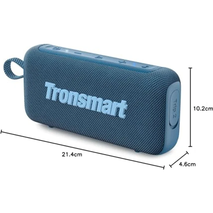 Tronsmart Trip 2, Kabelloser Bluetooth-Lautsprecher mit 10 W, IPX7 wasserdicht, 20 Stunden Akku, erhältlich in Schwarz, Blau, Grau und Rot – Bild 6