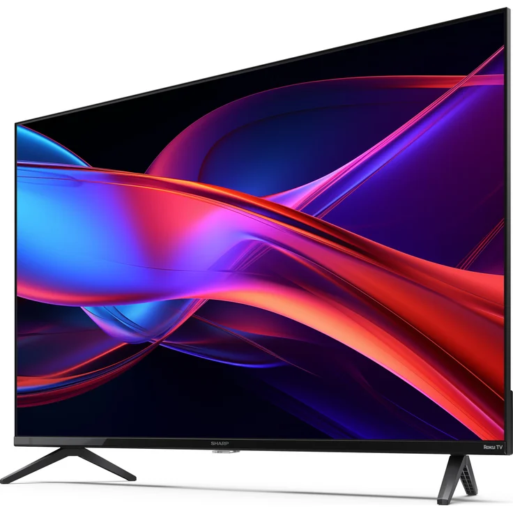 Sharp 43GD2225E, 43 Zoll FHD Roku Smart TV mit HDR10 und Dreifach-Tuner, schwarz