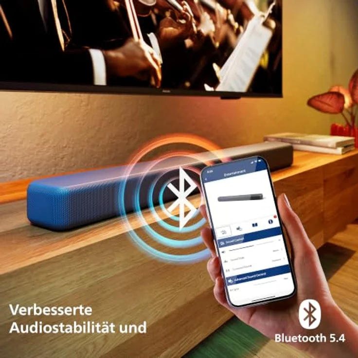 Philips TAB5601/10, 2.1 Soundbar mit Subwoofer, 145 W, Dolby Digital Plus, DTS Virtual:X, Intellisound, Bluetooth, HDMI ARC – Bild 7