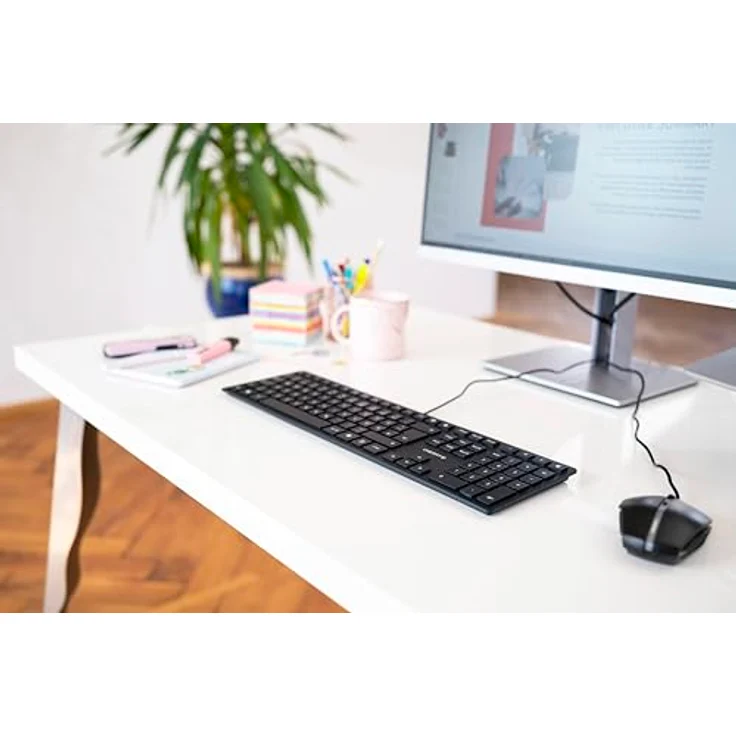 CHERRY KC 6000 SLIM - Tastatur - USB - Schweiz QWERTZ - CHERRY SX - Schwarz (JK-1600CH-2) – Bild 6