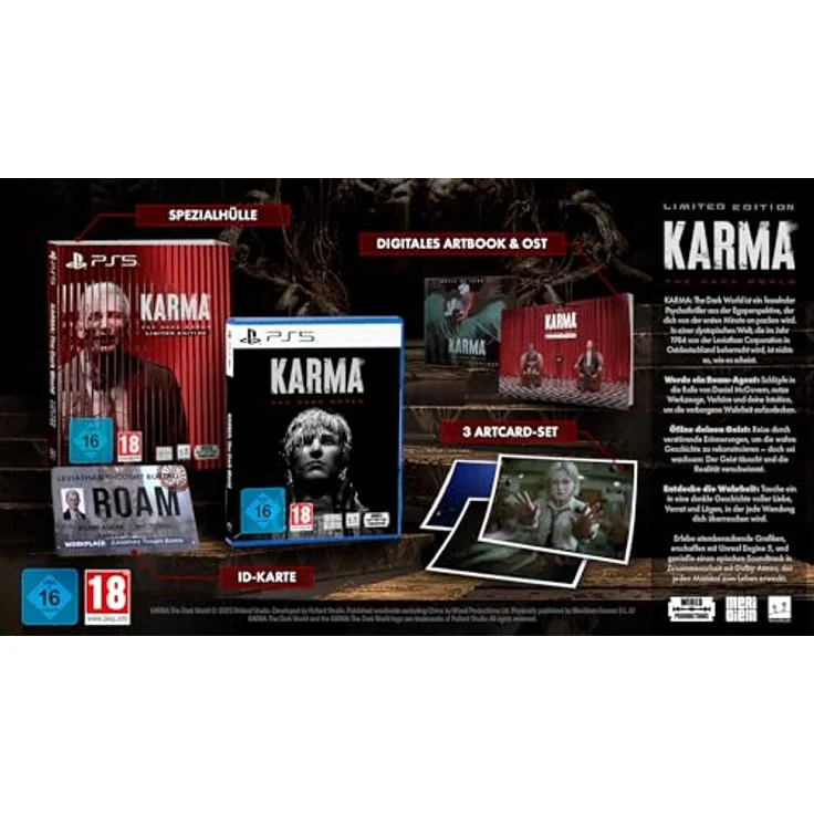 MDM MERIDIEM GAMES KARMA: The Dark World - Limited Edition, PS5-Spiel mit Unreal Engine 5 Grafik, Detektiv-Abenteuer – Bild 2