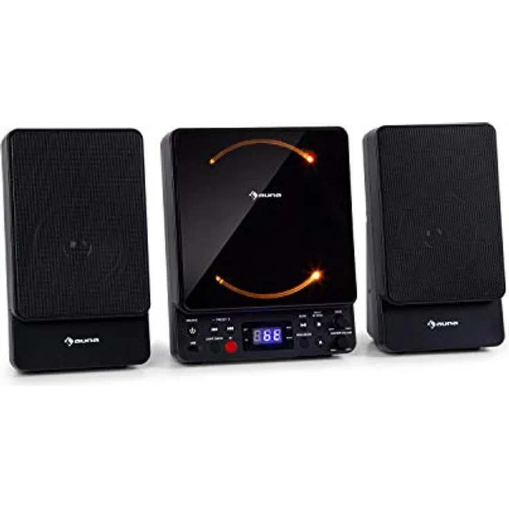 Microstar Microsystem Vertikalanlage CD-Player Bluetooth USB-Port Fernbedienung – Bild 2