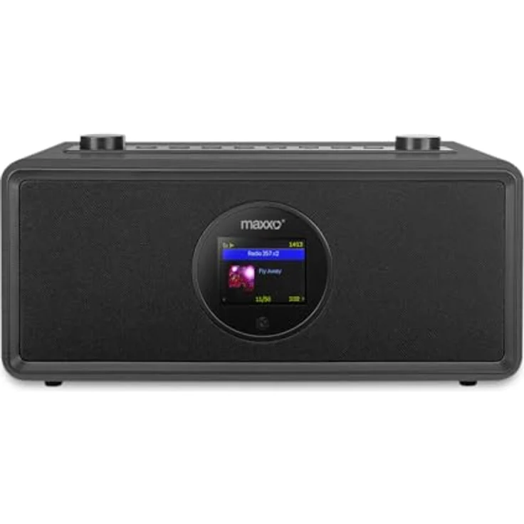 Maxxo DAB Internet-Radio DT06, tragbares Küchenradio mit DAB-/UKW-Tuner, Bluetooth, USB-Eingang, Retro-Design, schwarz – Bild 2