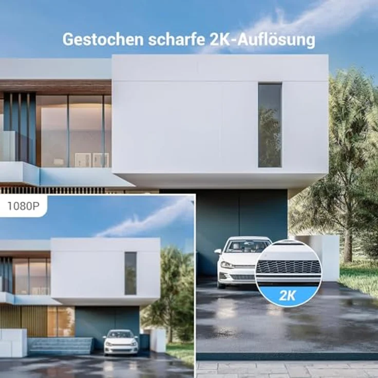 EZVIZ 2-Familien Video-Gegensprechanlage, 7” Touch Monitor mit 2K Auflösung, KI-gestützte Erkennung, schwarz/silber – Bild 11