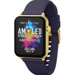 Reflex Active Smart Watch Series 30, AMOLED Display, Dual-Time-Funktion, Musiksteuerung - Schwarz