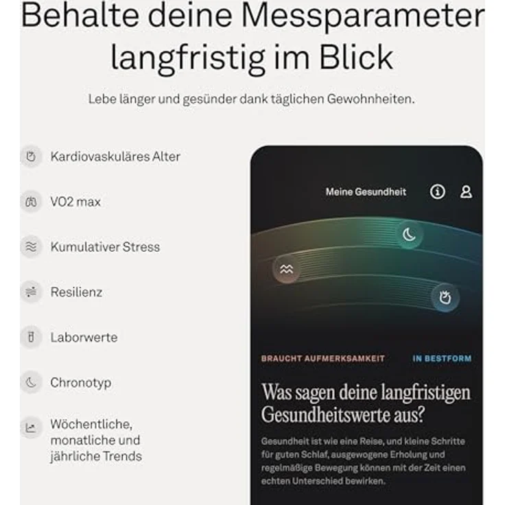 OURA Ring 5, Größe 9, Gold Smart mit fortschrittlichen Gesundheits- und Aktivitäts-Tracking-Funktionen – Bild 4