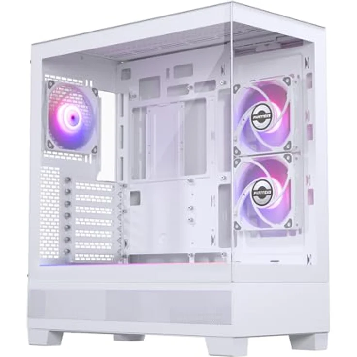 Phanteks XT View (E-ATX, Mini ITX, mATX, ATX), PC Gehäuse, Weiss – Bild 1