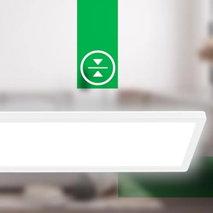 BRILONER - LED Deckenlampe 98cm 21W 4800lm indirektes Licht, flach, Wohnzimmerlampe, 98x20x3 cm, Weiß – Bild 5