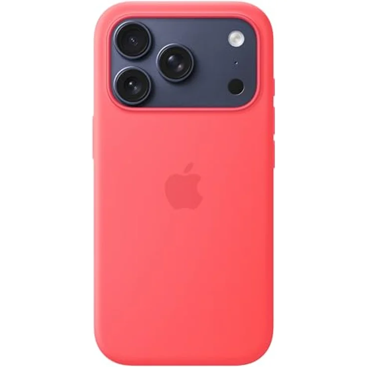 Apple iPhone 17 Pro Silikon Case mit MagSafe, recyceltes Material, Farbe Guavepink – Bild 3
