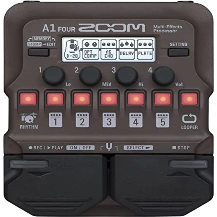 Zoom A1 FOUR Acoustic Guitar Multi-Effects Pedal