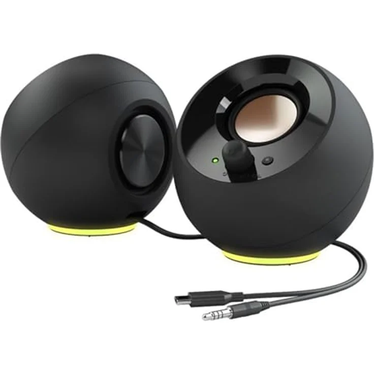 Creative Pebble SE RGB, 2.0 Stereo PC Lautsprecher mit integriertem Verstärker, Schwarz – Bild 4
