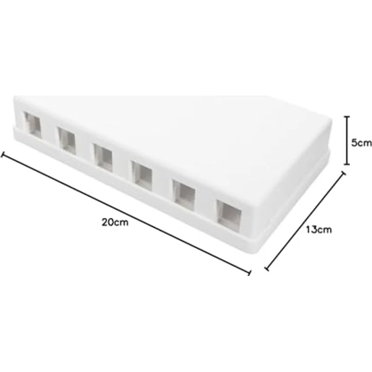 Digitus DN-93705, 6 Port Consolidation Point 1 HE, unbestückt für Keystone Module – Bild 3
