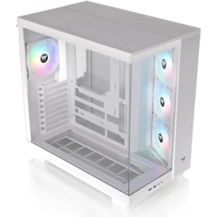 Thermaltake View 380 XL TG ARGB | Mid Tower Chassis | Snow, mit vorinstallierten 120mm ARGB Lite Lüftern – Bild 5