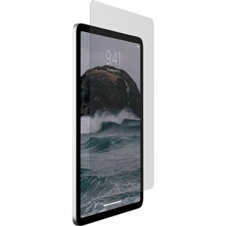 URBAN ARMOR GEAR Screen Shield Tempered Glass für Apple iPad Air 11 (M2 - 2024) Displayschutzglas (Anti-Fingerabdruck, Doppelt gehärtetes Glas, Ultra klar)