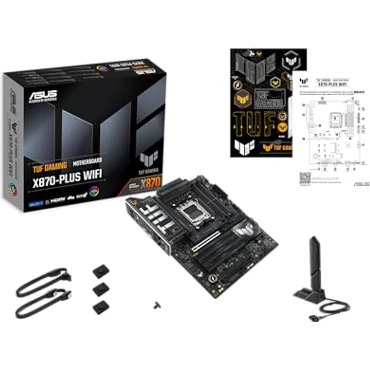 Asus Tuf X870-Pro Wifi7 W Neo (Am5) (D), ATX-Mainboard mit 16+2+1 Leistungsstufen, DDR5, PCIe 5.0, 4 M.2-Steckplätzen, 5Gb Ethernet, weiße Farbe – Bild 11