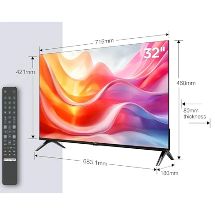 TCL 32L5A, 32 Zoll Fernseher, FHD, HDR smart TV (Kindermodus, Dolby Audio) in schwarz – Bild 2