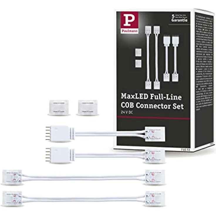 Paulmann 71051 MaxLED Zubehör Connector Set Full-Line COB Weiß Kunststoff