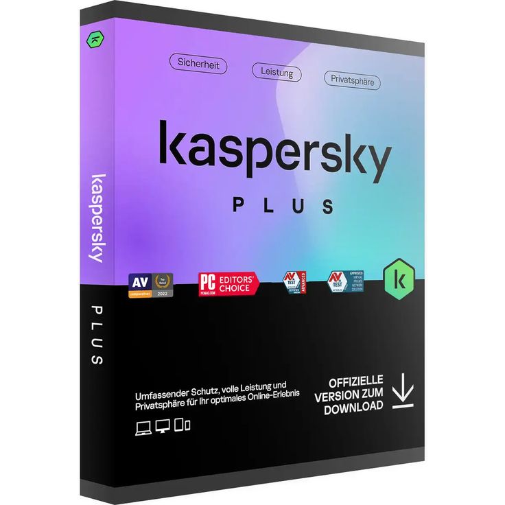 Kaspersky Plus & VPN 2026, Antivirenprogramm mit umfassendem Virenschutz und integrierter VPN-Funktion