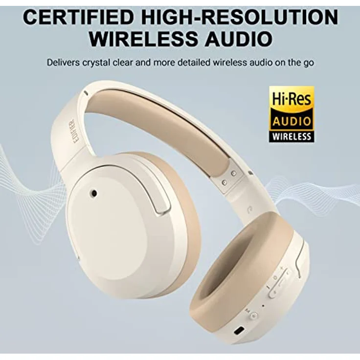 Edifier Kabellose Kopfhörer W820NB Plus, ANC (Elfenbein) – Bild 3