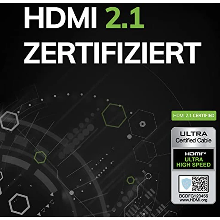 Oehlbach Flex Evolution HDMI-Kabel - Patent Knickschutz - 8K Ultra High-Speed - 8K FUHD 60Hz 4320p / 4K 120Hz 2160p - 48Gbit/s (21:9 Cinema, Dolby Vision, Dynamic HDR 10+, VRR, eARC, UHD2) - 1,5m – Bild 2