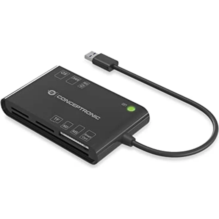 Conceptronic BIAN01B Smart ID Card Reader All-In-One schwarz