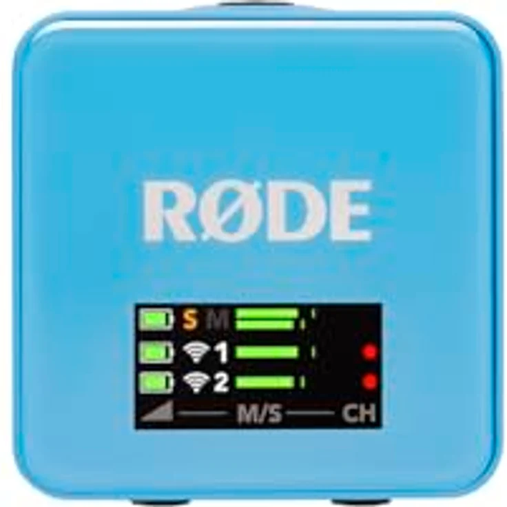 RØDE Wireless GO (Gen 3) – Kabelloses Mikrofon mit 32-Bit Float Aufnahme, automatischer Pegelregelung und 2,4 GHz digitale Übertragung, blau – Bild 5