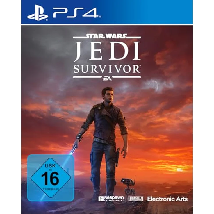Electronic Arts Star Wars Jedi: Survivor, PS4-Game mit filmischem Kampfsystem und neuen Machtfähigkeiten, blau – Bild 1