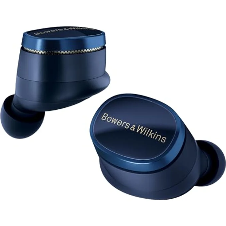 Bowers & Wilkins Pi8 kabellose True Wireless Kopfhörer mit Aktiver Geräuschunterdrückung, Bluetooth, AptX, Ladecase mit Wireless-Audioübertragung – Mitternachtsblau – Bild 1