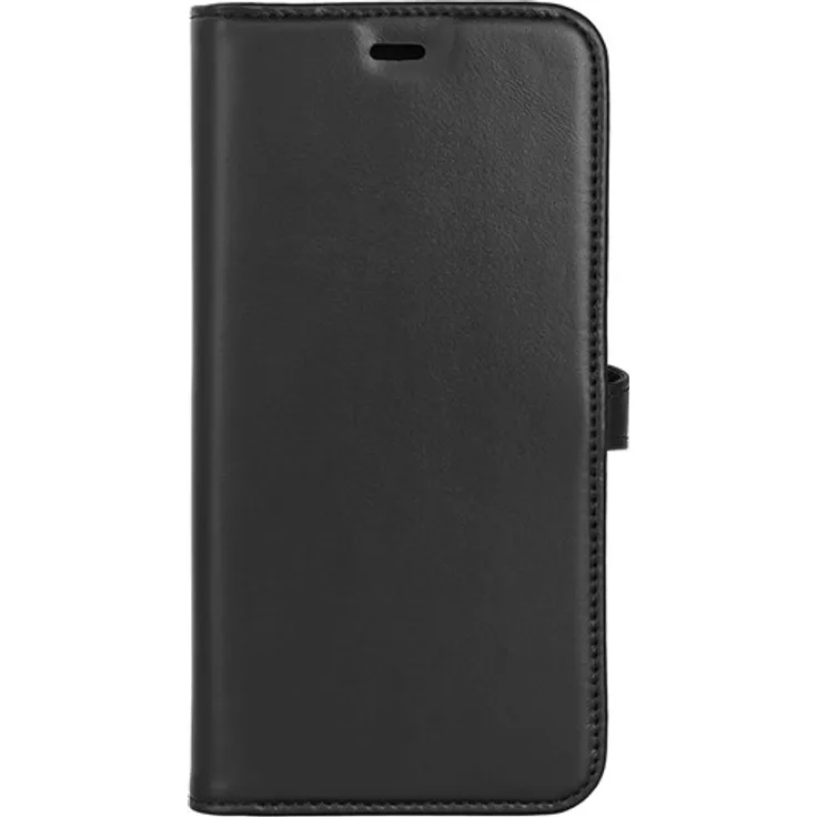Buffalo 2-in-1 Lederhülle für Samsung S24 FE 5G, Premium-Leder, schwarz