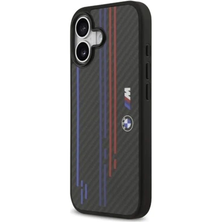 CG MOBILE BMW M Kevlar-Linien & Logo Mag Safe Hülle für iPhone 17, schwarze Schutzhülle aus Aramidfaser/PC/TPU – Bild 2