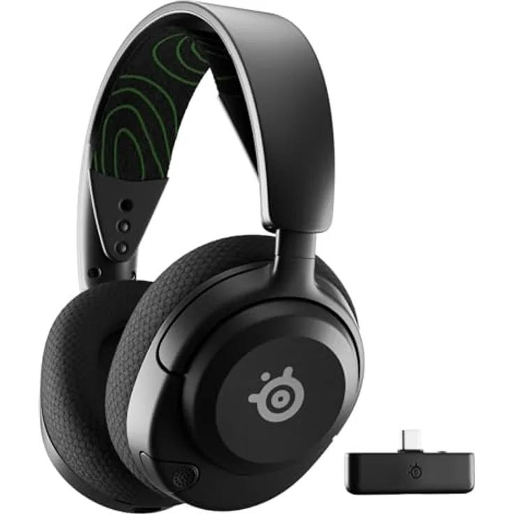 SteelSeries Arctis Nova 5X Wireless Xbox Gaming Headset – Magnetische Neodym-Treiber – 100+ Audio Presets – 60 Std. Akkulaufzeit – 2,4 GHz / BT – ClearCast Gen2.X Mik – Für Xbox, PS, PC, Switch, Handy
