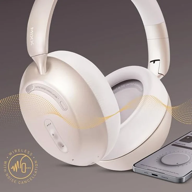 MIXX StreamQ D3, Over-Ear-Kopfhörer mit Active Noise Cancelling, bis zu 40 Stunden Laufzeit, faltbar, Siri und Google Assistant kompatibel – Bild 9