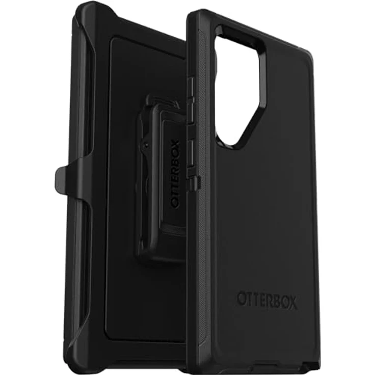OtterBox Defender Hülle für Samsung Galaxy S24 Ultra, Stoßfest, Sturzsicher, Ultra-robust, Schützende Hülle, 5x getestet nach Militärstandard, Schwarz – Bild 1