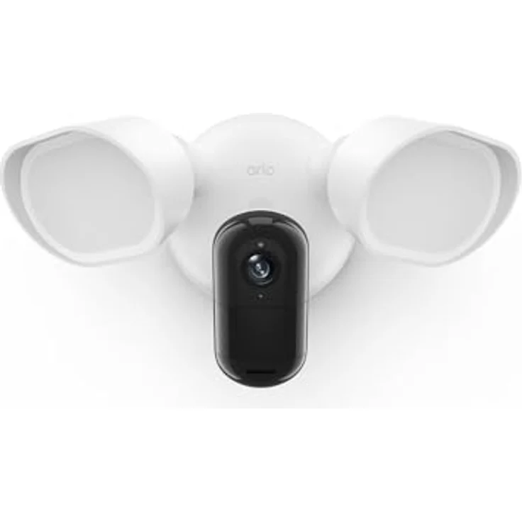 Arlo 2K Flutlichtkamera, kabelgebundene Überwachungskamera mit 2K HDR, 160° Weitwinkel, Farbnachtsicht, Bewegungsmelder, 2-Wege-Audio und Sirene, inkl. Arlo Secure Testzeitraum – Bild 1
