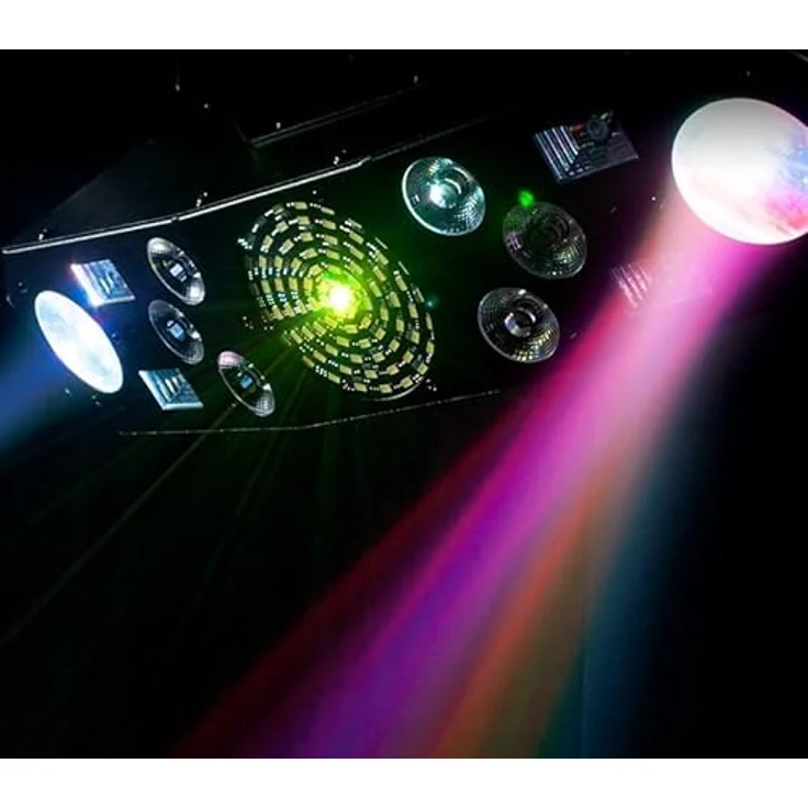 Eliminator Furious Five RG, 5-in-1 Lichteffekt mit 81 SMD LEDs, 4x 3W UV, RGBW LEDs, Stroboskop und Moonflower-Effekt, DMX-fähig – Bild 4