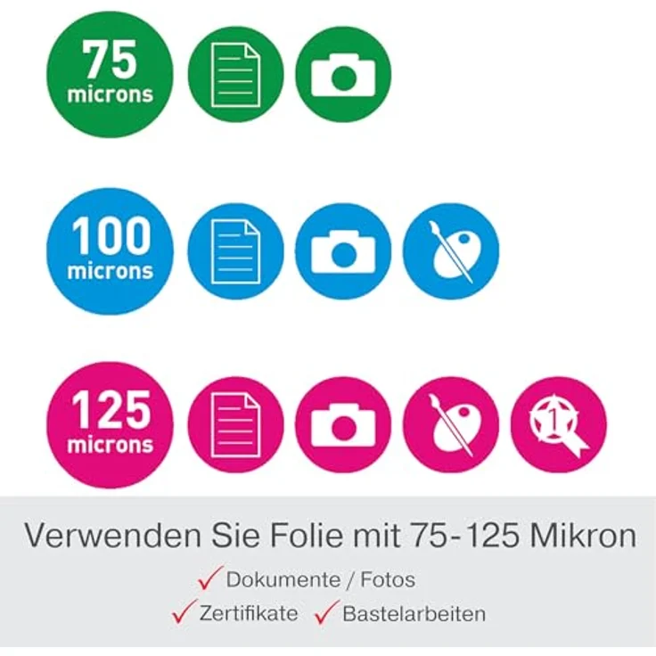 GBC Laminiergerät 250 - A4 Laminierer mit 75-125 µm Folienstärke, 500 mm/min Geschwindigkeit, SMART-Status-LEDs, Abschaltautomatik, inkl. 5 A4-Folien – Bild 8