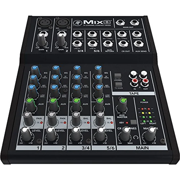 Mackie 25812 Mix8 8-Channel Compact DJ Mischer – Bild 2