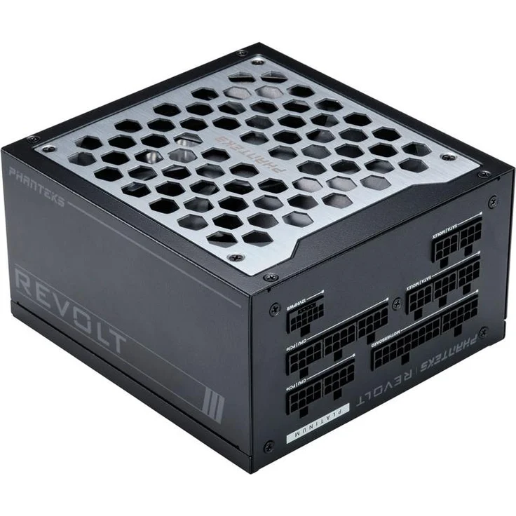 Phanteks Revolt 1000W Platinum, ATX 3.0, PCIe 5.0, vollmodular - 1000 Watt, schwarz (1000 W), PC Netzteil, Schwarz – Bild 1