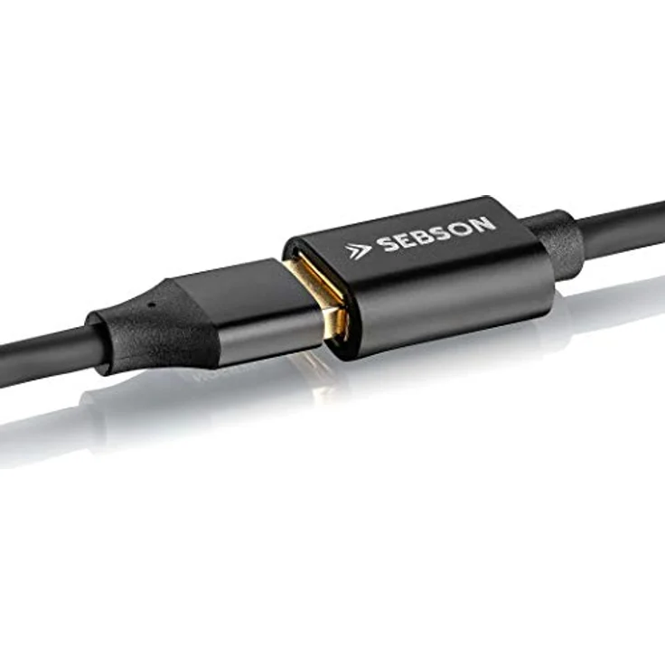 SEBSON USB Verlängerung 2m, A Stecker auf A Buchse, USB 3.0 Datenkabel mit 5 Gbit/s, schwarz – Bild 3