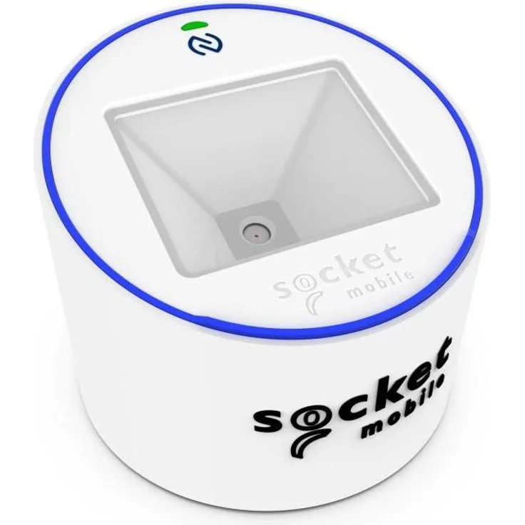 Socket Socketscan S370, Universal NFC Barcode-Scanner für QR-Codes und 1D/2D-Barcodes, Weiß, drahtlose Bluetooth-Verbindung, ideal für Einzelhandel und Gastronomie