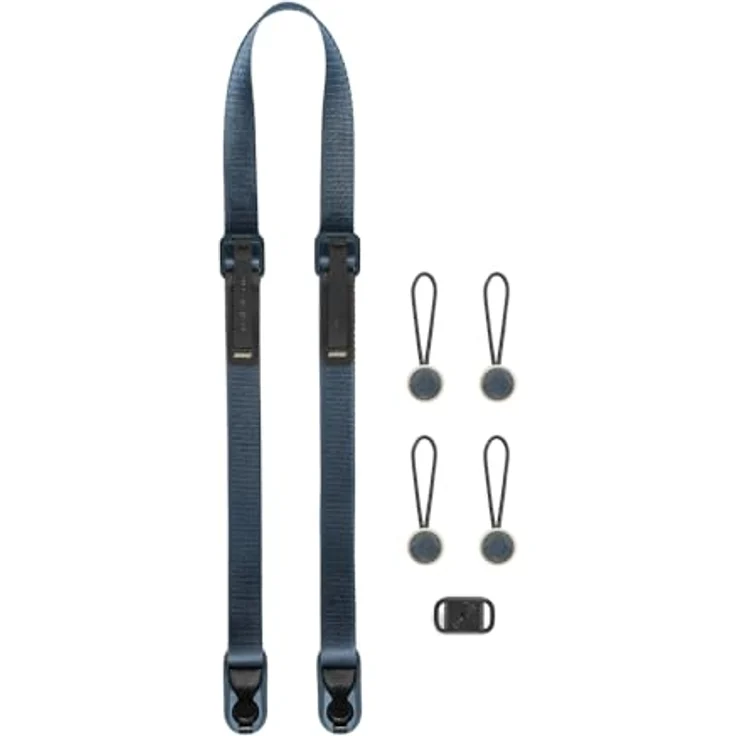 Peak Design Leash Kameragurt, Ocean, konfigurierbar als Schlinge, Nacken- oder Schultergurt, verstellbar, kompakt mit Schnellverschluss, 90 kg Kapazität – Bild 1