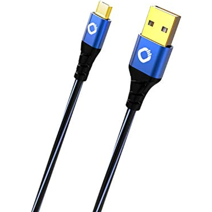 Oehlbach USB Plus Micro - USB-Kabel für Android – USB Typ A 2.0 zu MicroB - PVC-Mantel - OFC, blau/schwarz 50cm – Bild 2