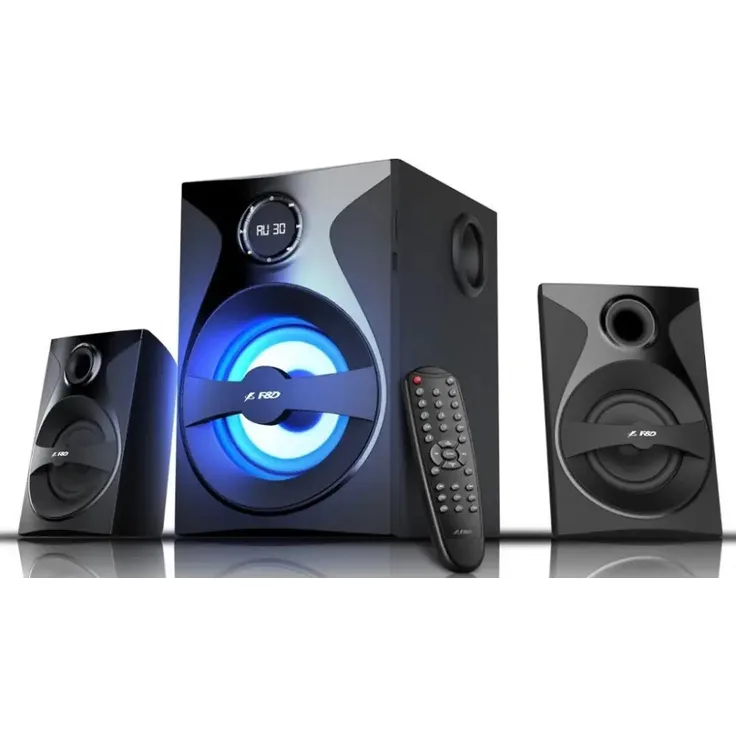 F&D F380X, 2.1 Kanäle PC-Lautsprecher mit aktivem Subwoofer, schwarz
