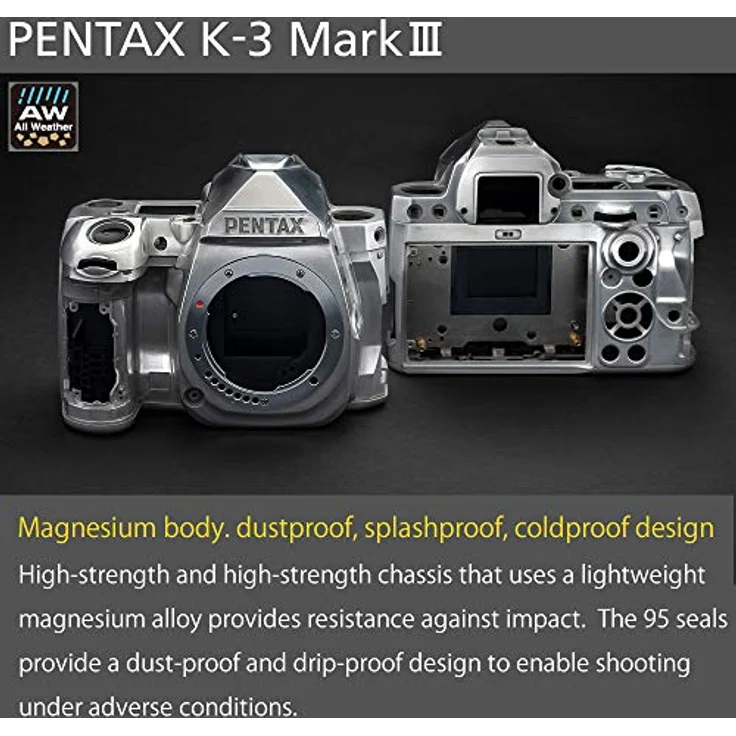 Pentax K-3 Mark III Spiegelreflexkamera Gehäuse schwarz – Bild 4